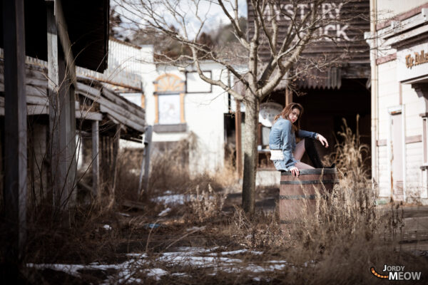 Deserted cowboy theme park in Tochigi, Japan. Eerie beauty of forgotten spaces.